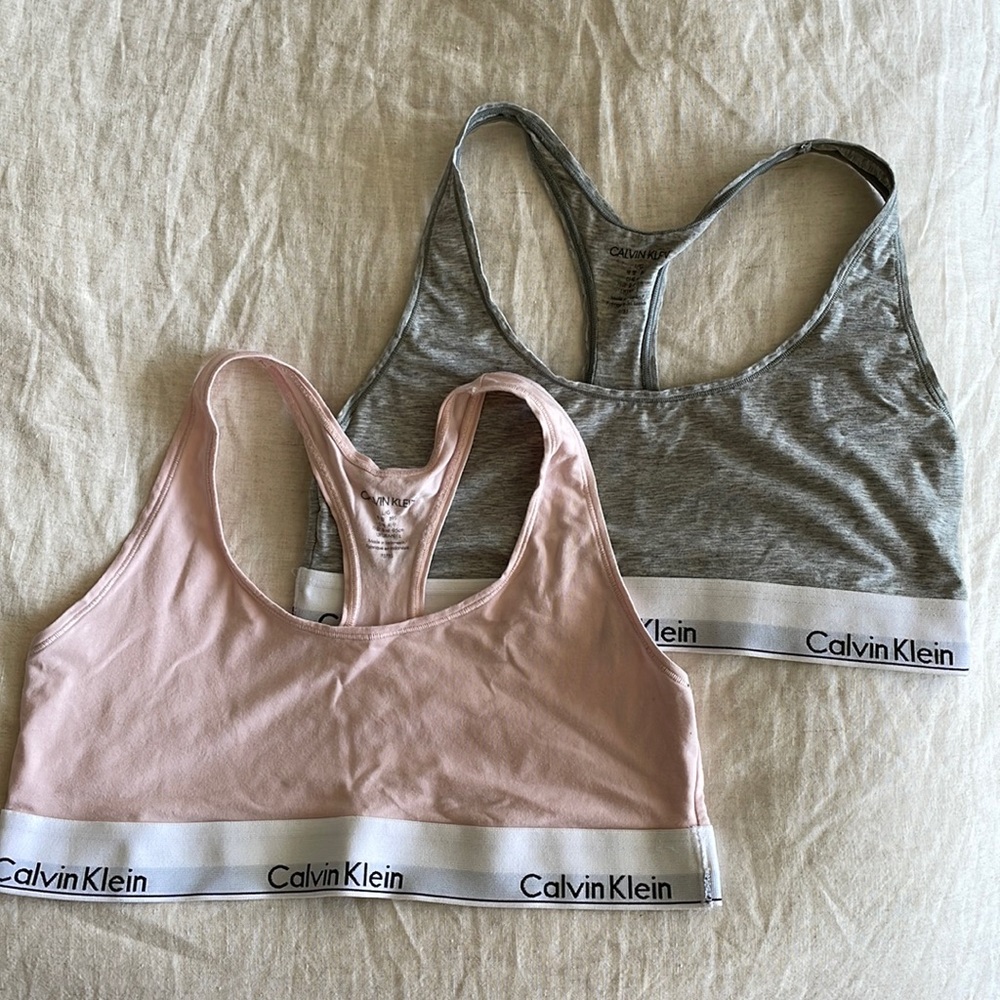 LAST CHANCE Calvin Klein Cotton Bra Set of 2 size Large/L
